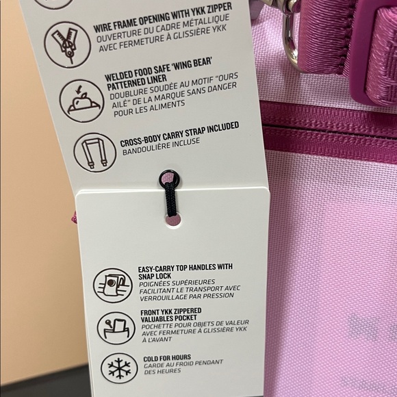 Stanley Pink Julienne Mini Soft Cooler Lunch Bag 7.4qt Soft Orchid - Picture 5 of 6